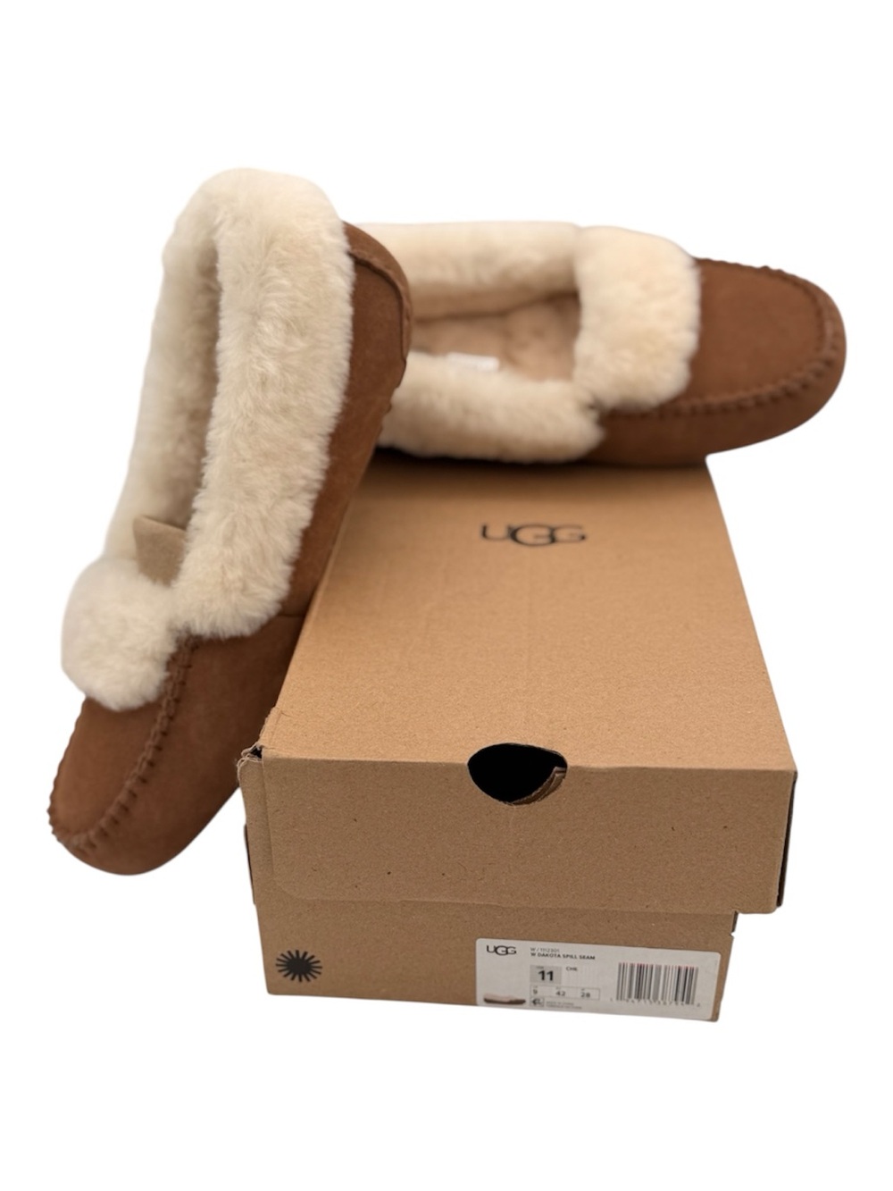UGG Women’s Dakota Spill Seam Chestnut Slippers